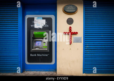 Passato oscuro di Shankill area nella parte occidentale di Belfast Foto Stock