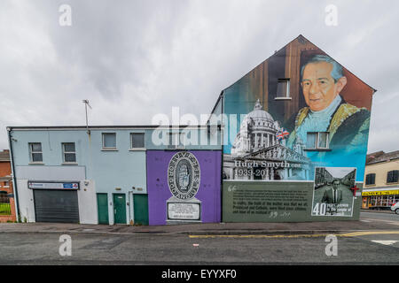 Passato oscuro di Shankill area nella parte occidentale di Belfast Foto Stock