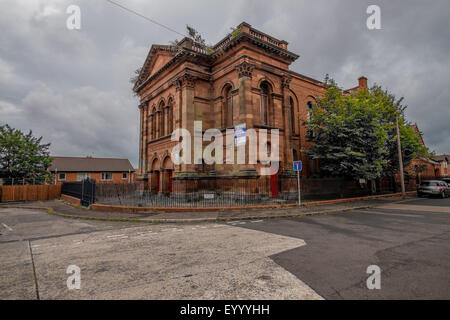 Passato oscuro di Shankill area nella parte occidentale di Belfast Foto Stock