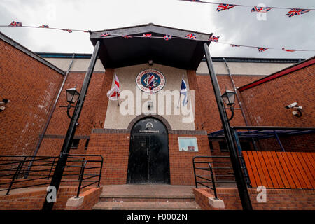 Passato oscuro di Shankill area nella parte occidentale di Belfast Foto Stock