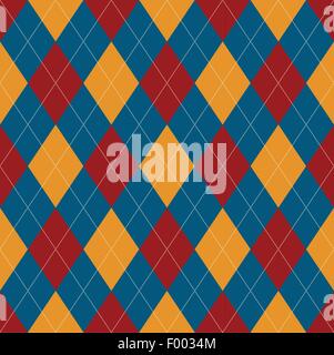 Seamless argyle pattern. Rombi sfondo. Illustrazione Vettoriale