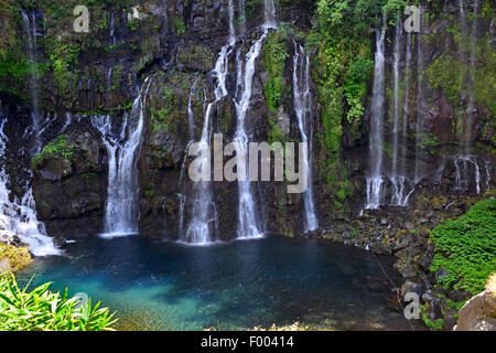 Cascata de la Grande burrone, Reunion, Grand Galet Foto Stock