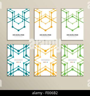 Set di vettore di moderno ed elegante texture di linea Illustrazione Vettoriale