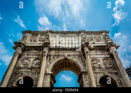 Arco di Costantino, Colosseo, Roma, Italia Foto Stock