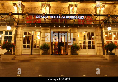 Grand Hotel de Bordeaux, Bordeaux, Francia Foto Stock