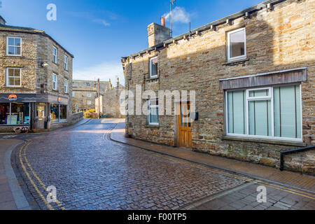 Hawes una piccola città mercato e parrocchia civile nell'Richmondshire quartiere di North Yorkshire, Yorkshire Dales National Park, Engl Foto Stock