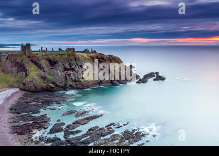 Castello di Dunnottar, Aberdeenshire, Scotland, Regno Unito, Europa. Foto Stock