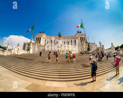 Altare della Patria o del Monumento Nazionale a Vittorio Emanuele II. Roma, Italia. Foto Stock