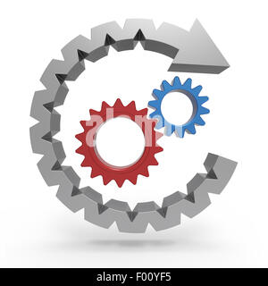 Business schema di processo come un concetto Foto Stock