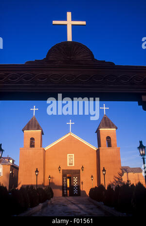 La Iglesia de Santa Cruz de la Canada, Santa Cruz, Nuovo Messico Foto Stock