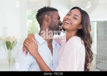 Coppia felice di trascorrere del tempo insieme Foto Stock