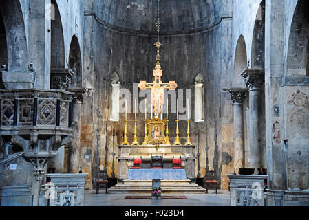 Duomo di Sant Andrea, Cattedrale, Carrara, provincia di Massa-Carrara, Toscana, Italia Foto Stock