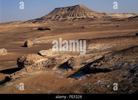 Il deserto libico vicino l'Oasi Bahariya, Egitto. Foto Stock