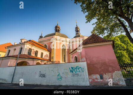 Kostel Nanebevzetí Panny Marie un svateho Karla Velikeho na Karlove, Nove Mesto, Praha, Ceska republika Foto Stock