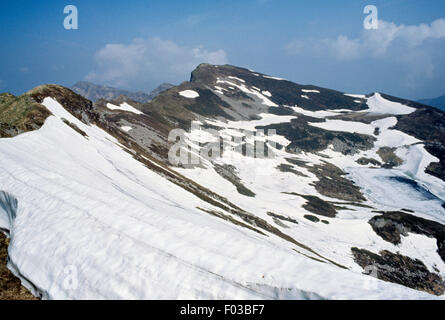 Monte Sillara, Appennino Tosco-emiliano, Emilia Romagna, Italia. Foto Stock