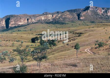 Madagascar, Ranohira, Isalo National Park (Parc National de l'Isalo), Paesaggio Foto Stock