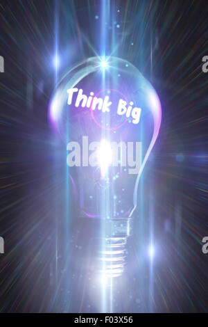 Immagine composita di pensare in grande Foto Stock