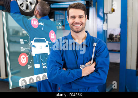 Immagine composita di interfaccia di ingegneria Foto Stock