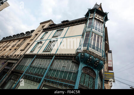 Il Modernismo, Art Nouveau, edificio a Nancy Foto Stock