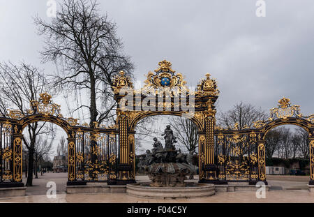 Fontana di Anfitrite in Place Stanislas, colloquialmente noto come il luogo Stan', Foto Stock