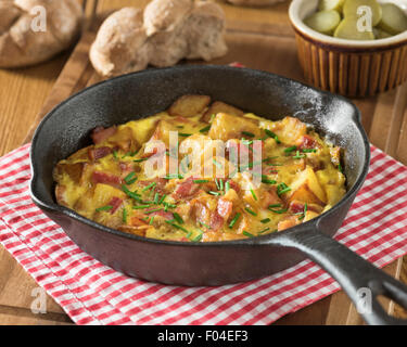 Bauernfrühstück. Agli agricoltori tedeschi' colazione. Germania Alimenti Foto Stock