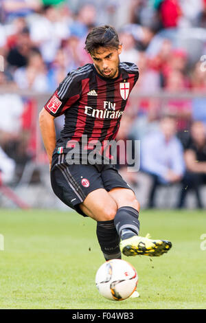 Monaco di Baviera, Germania. 5 Ago, 2015. Suso (Milano) Calcio/Calcetto : Audi Cup match tra Tottenham Hotspur 2-0 AC Milan nello stadio Allianz Arena di Monaco di Baviera, Germania . © Enrico Calderoni AFLO/sport/Alamy Live News Foto Stock