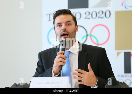 Tokyo, Giappone. Il 7 agosto, 2015. Jason Belmonte, 7 agosto 2015 : Mondo Bowling (WB) tiene una conferenza stampa in seguito alla sua intervista con il Tokyo 2020 Comitato organizzatore a Tokyo in Giappone. Credito: YUTAKA AFLO/sport/Alamy Live News Foto Stock