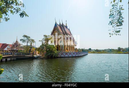 Wat Plai Laem Tempio di Ban Bo Phut, Ko Samui, Tailandia Foto Stock