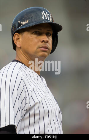 Il Bronx, New York, Stati Uniti d'America. Il 6 agosto, 2015. Alex Rodriguez (Yankees), 6 agosto 2015 - MLB : Alex Rodriguez dei New York Yankees durante il Major League Baseball gioco contro i Boston Red Sox allo Yankee Stadium nel Bronx, New York, Stati Uniti. Credito: Thomas Anderson/AFLO/Alamy Live News Foto Stock