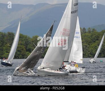 Classic colore Windermere Foto Stock