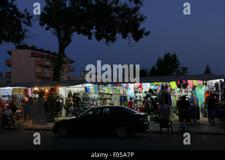 Il litorale bulgaro del Mar Nero, Primorsko, Sergio central street. Foto Stock