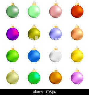 Colorate sfere di vetro raccolta Foto Stock