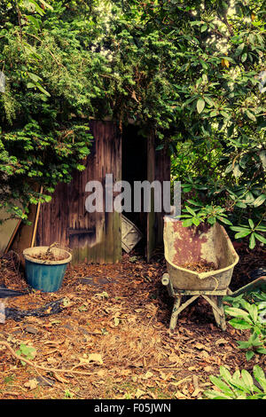 Giardiniere il granaio di casa Cotebrook,, Lymm Cheshire Foto Stock
