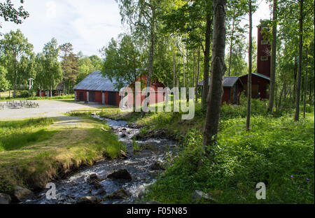 E Långvind Långvinds Mulino è una piccola comunità di Hudiksvall e Enångers congregazione in Svezia. Foto Stock