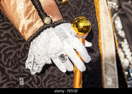 Il famoso Carnevale veneziano di Annecy in Alta Savoia, Rhône-Alpes, in Francia Foto Stock