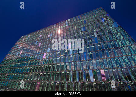 Harpa concert hall e il centro congressi di Reykjavik, Islanda Foto Stock