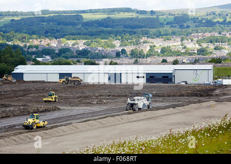 Banca di Clydesdale visita Birchall Foodservice al loro nuovo Burnley HQ, dopo che la banca ha contribuito a finanziare il movimento. Nella foto il sito o Foto Stock