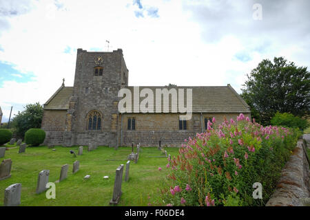 Chiesa di Santa Maria nel villaggio di Goathland nel North Yorkshire Moors. Il villaggio featured in show televisivo Heartbeat Foto Stock