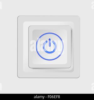 Home celebrazione. Piatto bianco pulsanti vettoriali su sfondo grigio. Illustrazione Vettoriale
