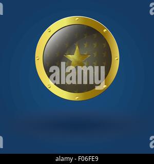 Illustrazione Vettoriale di sigillo in oro Illustrazione Vettoriale