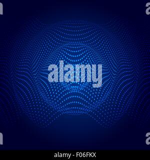 Illustrazione astratta di onda sonora. Illustrazione Vettoriale