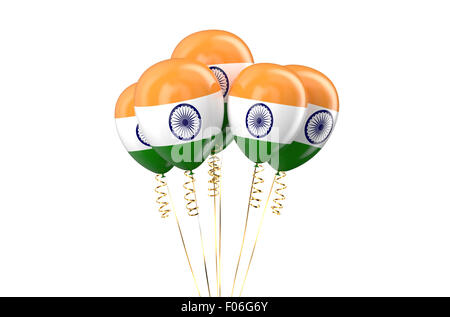 India palloncini patriottica, vacanza concept Foto Stock