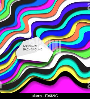 Abstract linee colorate sullo sfondo Illustrazione Vettoriale
