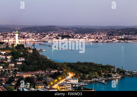 Serata nel golfo di Trieste Foto Stock