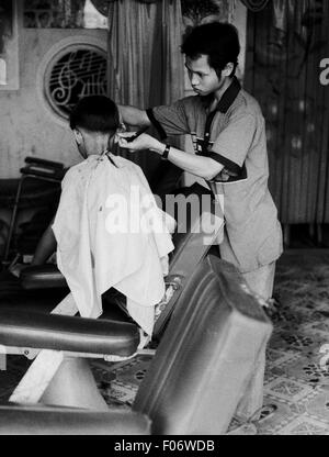 Barber shop vietnam brian mcguire Foto Stock