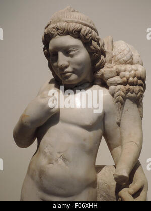 In Europa, in Grecia, Atene, il museo di Acropoli, statuetta di Harpokrates, compagno di Iside (II secolo D.C.) Foto Stock