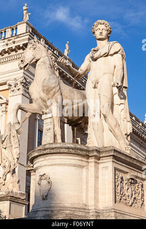 Rovine del foro di Roma, Italia Foto Stock