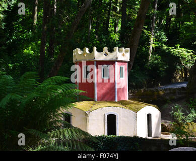 Parco della pena il Palazzo Nazionale, Sintra Foto Stock