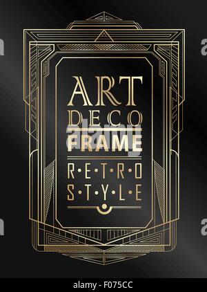 Art deco geometriche Illustrazione Vettoriale