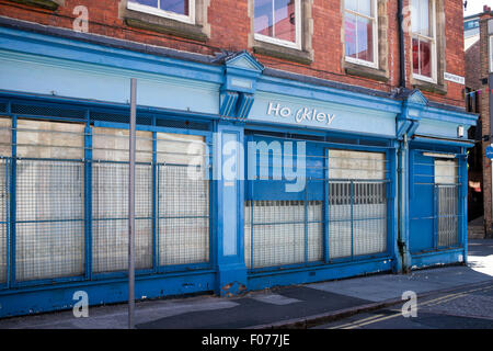 Negozio in disuso Hockley Area di Nottingham Foto Stock